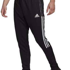 NWT men's small adidas Tiro 21 Track Pants/TP GH7305 Black/white aeroready